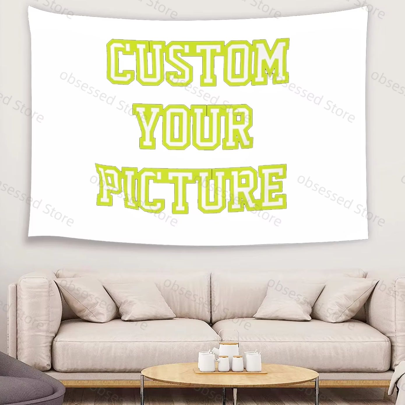 Home Textiles And Decor - Impression de tapisserie personnalisée pour vos