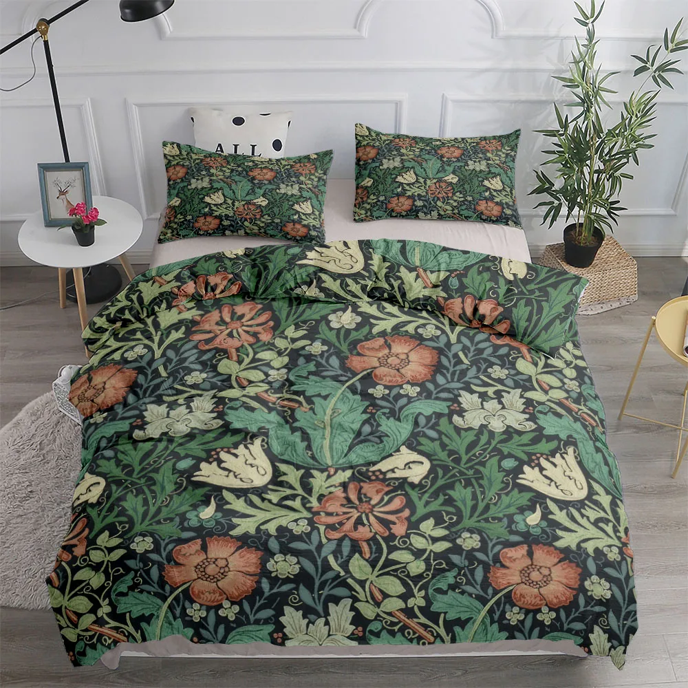 Linen Duvet Cover - William Morris – ensemble de housse