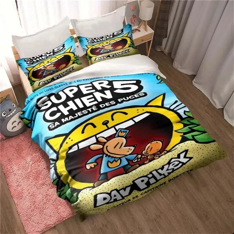 Linen Duvet Cover - Parure de lit DOG MAN avec
