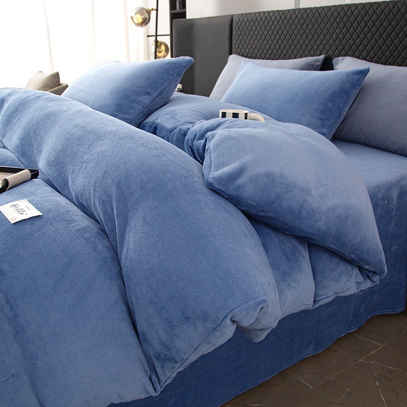Linen Duvet Cover - Parure de lit quatre pièces en