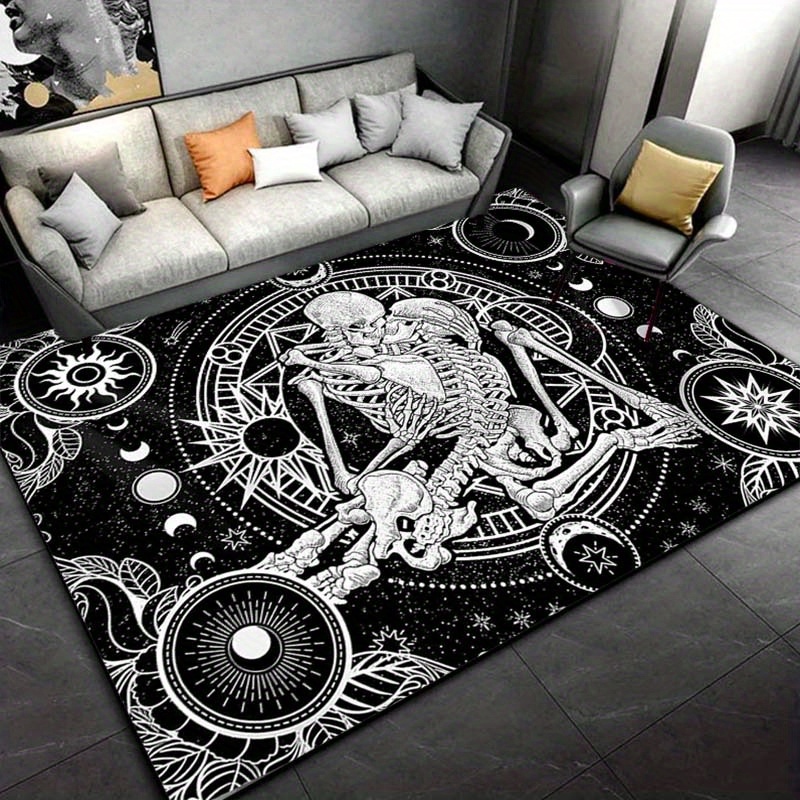 Home Textiles Designer - Tapis de danse squelette élégant –