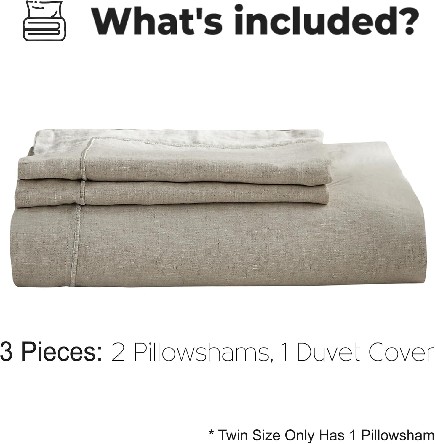Parure de lit en lin pur lavé, - Linen Duvet Cover avis et prix
