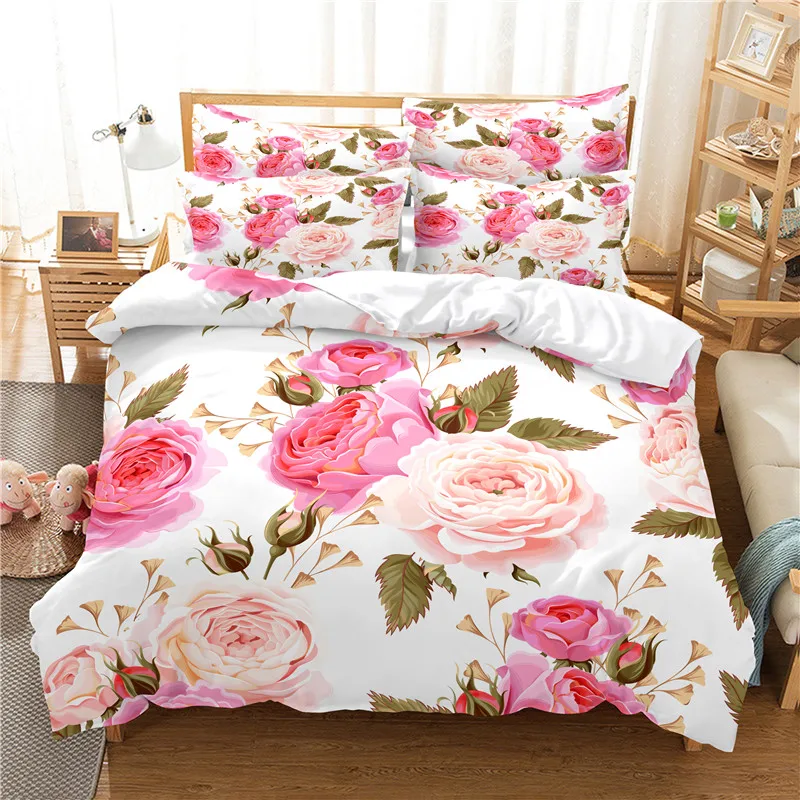 Ensemble de literie à fleurs,  - Linen Duvet Cover avis et prix