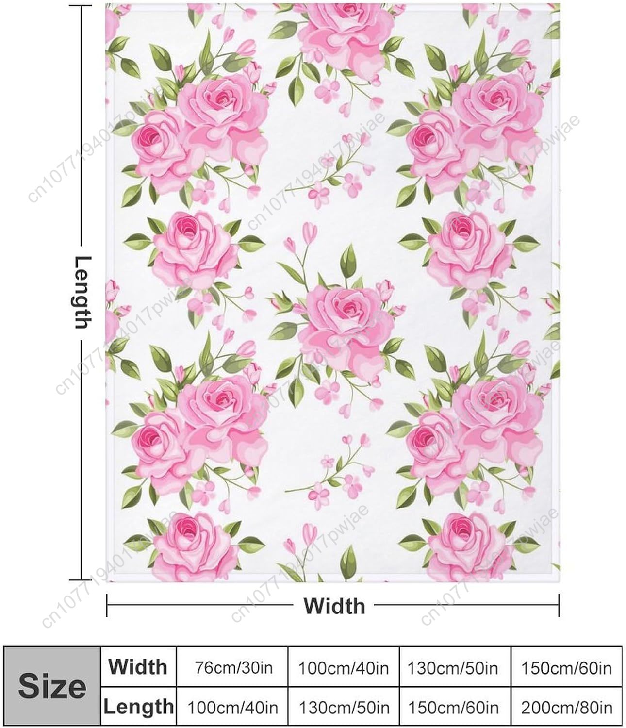 Couverture à fleurs roses, déc - Home Textiles And Decor avis et prix