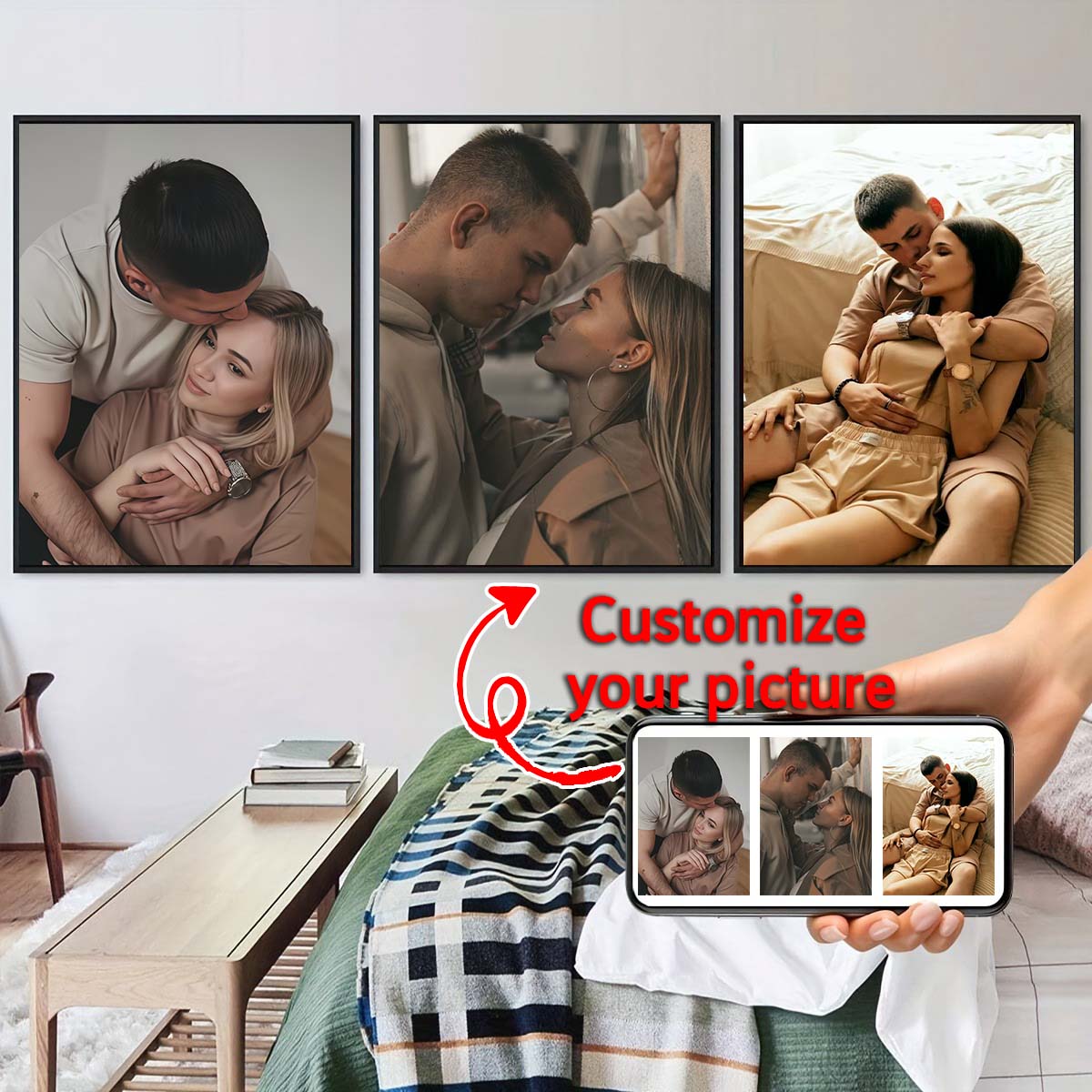 Triptyque - Cadre photo en boi - Home Textiles & Furnishings avis et prix
