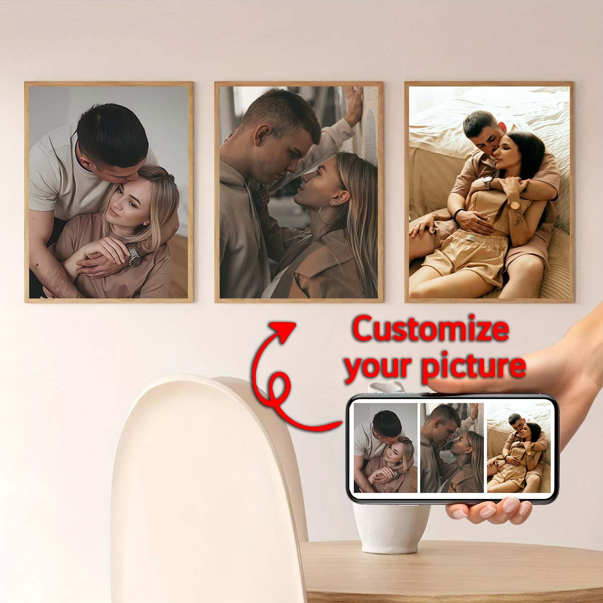 Triptyque - Cadre photo en boi - Home Textiles & Furnishings avis et prix