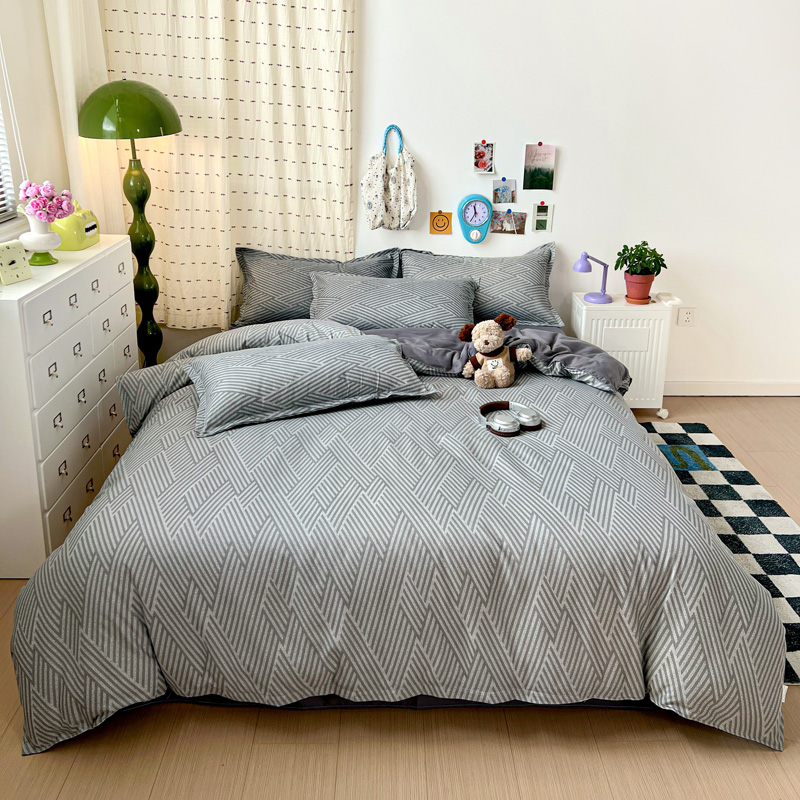 Ensemble de literie géométriqu - Linen Duvet Cover avis et prix