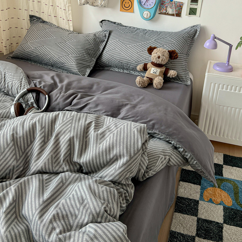 Ensemble de literie géométriqu - Linen Duvet Cover avis et prix