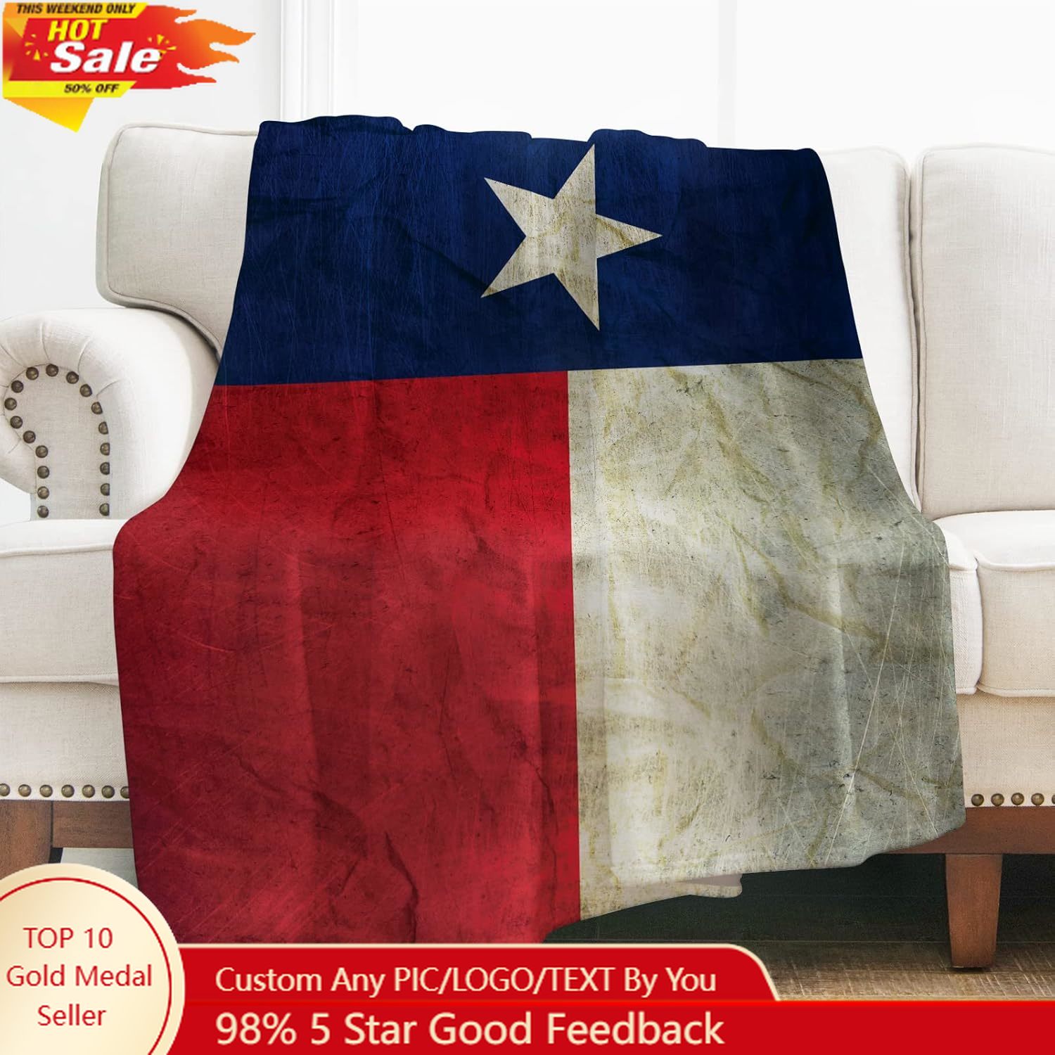 Lévènes Texas drapeau jeter co - Home Textiles And Decor avis et prix