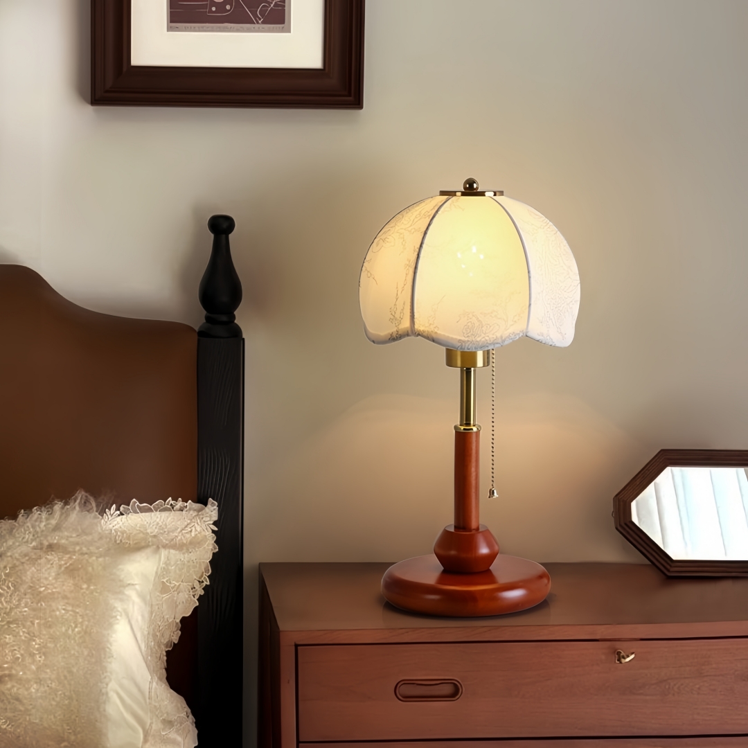 Lampe de table vintage à abat- - Home Textiles And Decor avis et prix