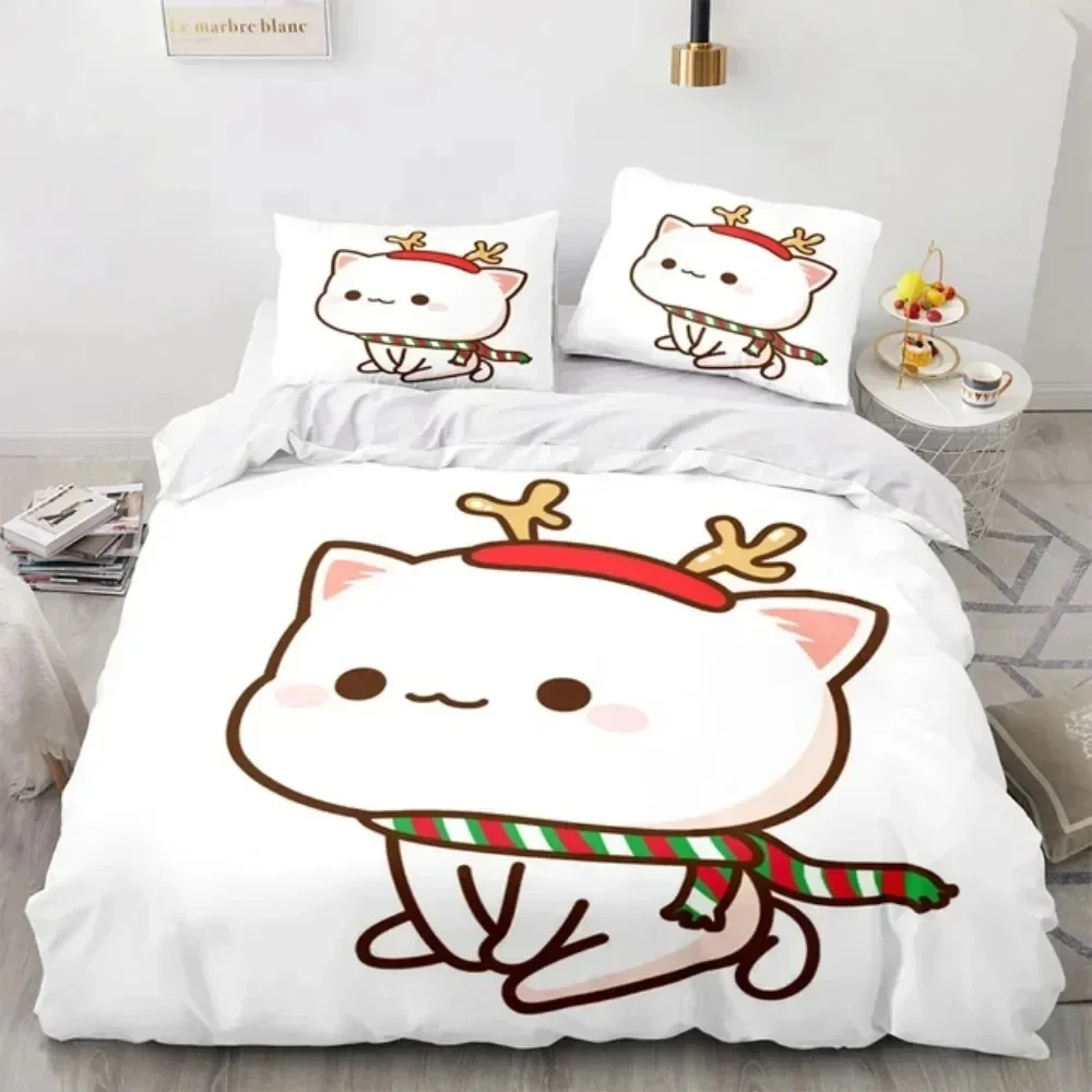 Parure de lit imprimée chat pê - Linen Duvet Cover avis et prix
