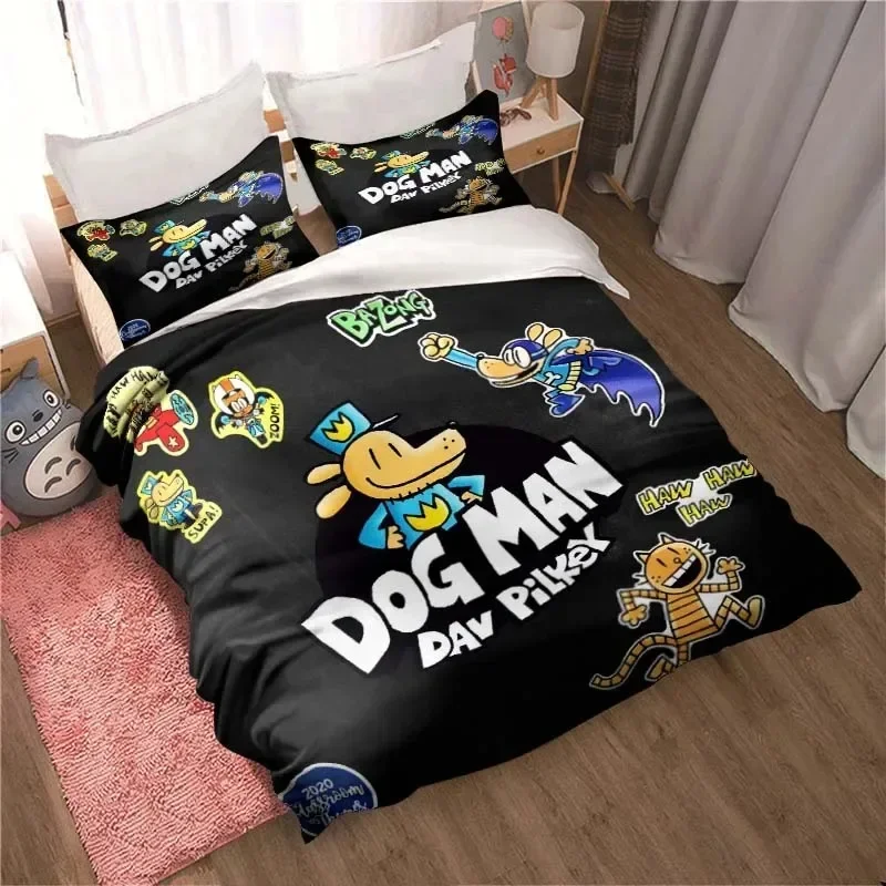 Parure de lit DOG MAN avec mot - Linen Duvet Cover avis et prix